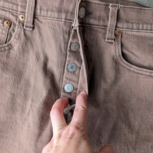 Gap Cheeky Straight High Rise Jean in Buffalo Brown size 29/8R - Picture 4 of 8